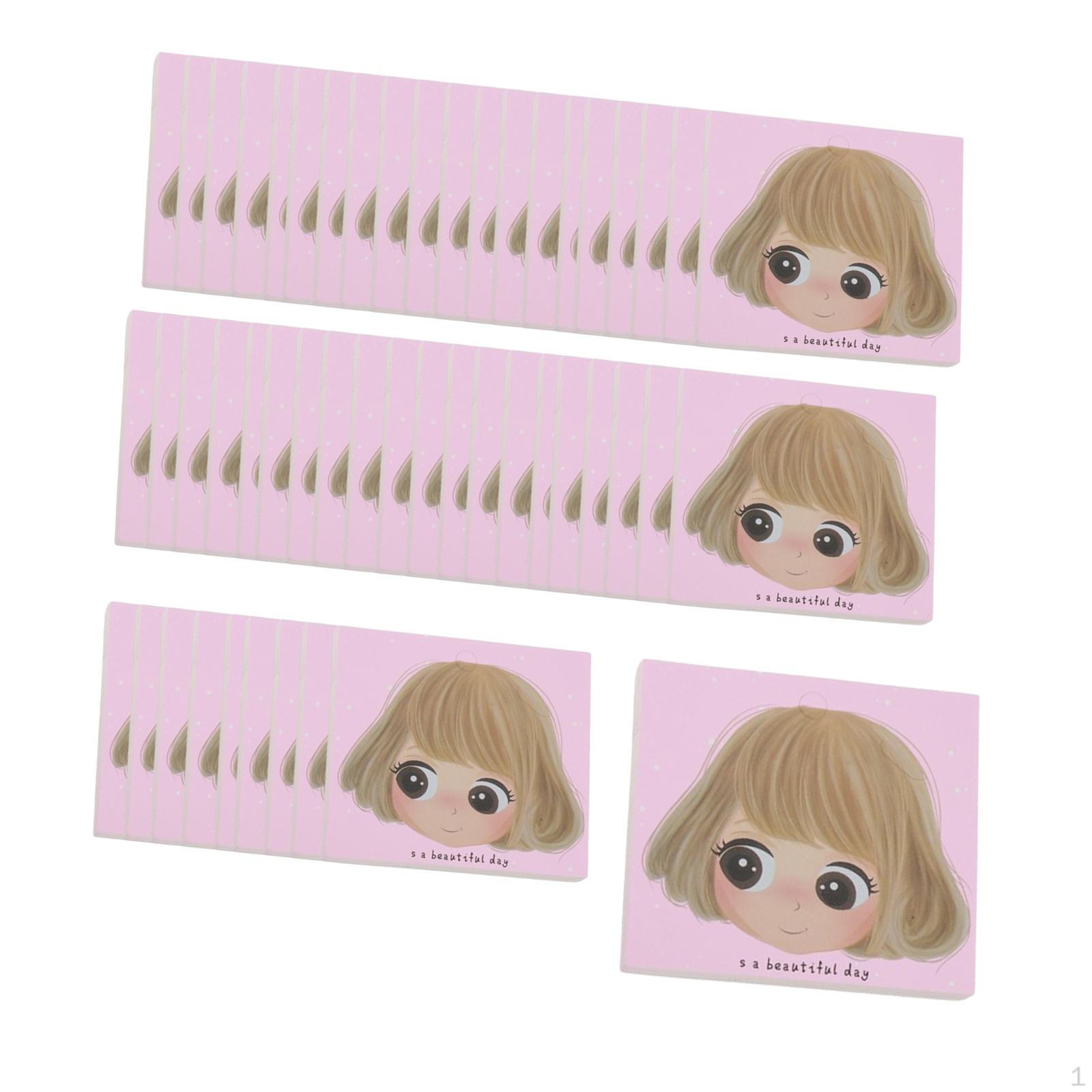

50 Count Hair Clip Display Cards for Bow Accessories And Crafts Style D