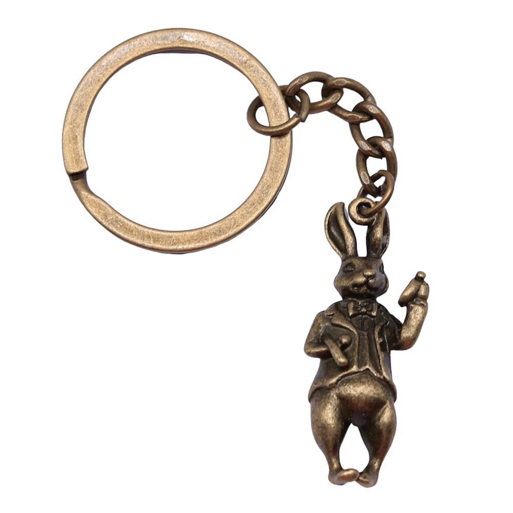 Cat Keychain Poultry Charm Pet Lover Key Holder 28mm Ring