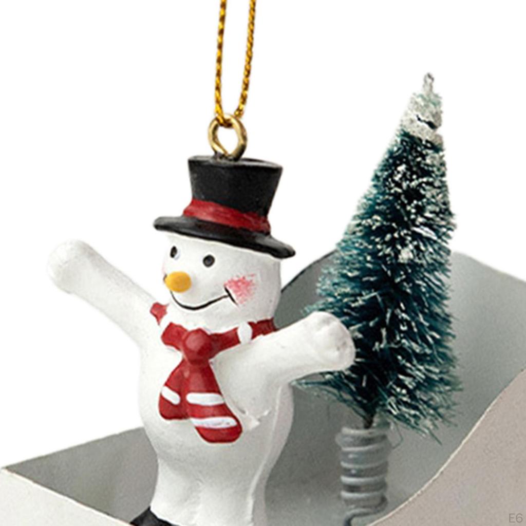 Praktická ozdoba saní Vánoční saně Auto Ruční práce Přívěsek na stromek pro Svatbu Krb