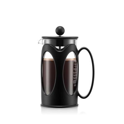 BODUM Coffee Maker Coffee Press KENYA Kenya French Press Coffee Maker 350ml Black Stainless Steel Filter Glass Beaker Immersion Type Coffee [Genuine