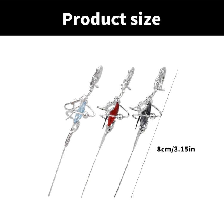 Dark Themed Earring Sweet Cool Ear Pin Comfortable Piercing Alloy Ear Studs Stylish Accessories for Parties and Event