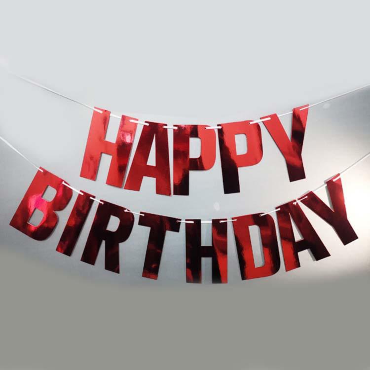 Πανό Happy Birthday με Γκλίτερ σε Χρώματα Μακαρόν – Προσαρμόσιμη Διακόσμηση Πάρτι