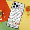 Bible Verse Jesus Christ Christian Phone Case For iPhone 17 Pro Max 16 15 13 12 11 14 Pro Max Plus 12 13 Mini 16e 17 Air Cover