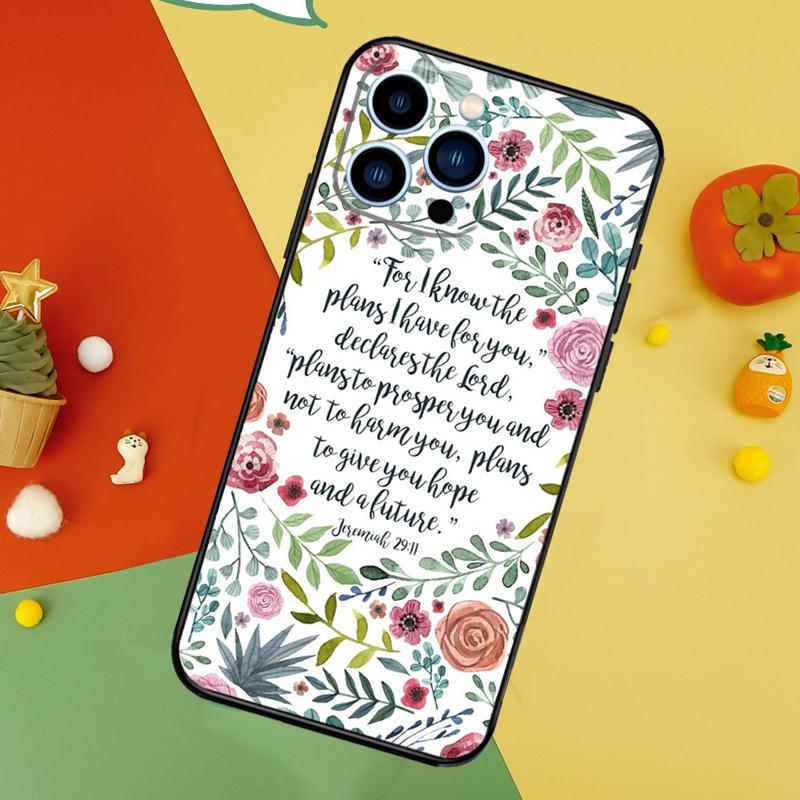 Bible Verse Jesus Christ Christian Phone Case For iPhone 17 Pro Max 16 15 13 12 11 14 Pro Max Plus 12 13 Mini 16e 17 Air Cover