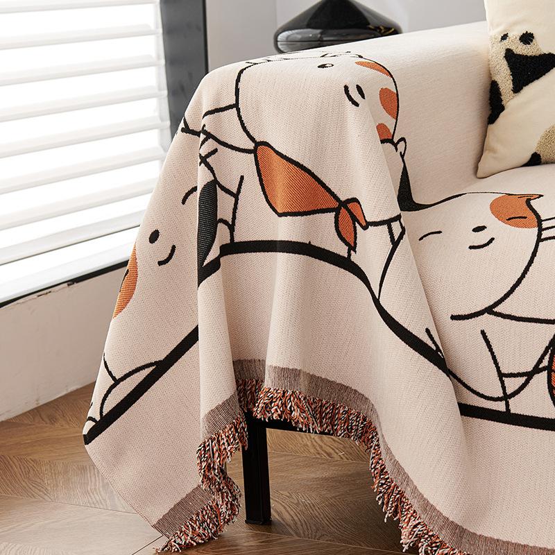 Chenille Sofa Cover Cloth Four Seasons Universal Sofa Cover High-End Anti-Scratching Sofa Cushion a Whole Piece of Full Cover Sofa Cover