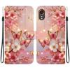 Handmade PU Leather Flip Case for Samsung Galaxy XCover7 (SM-G556B/G556BU1)- Anti-Slip Shockproof Cover with Wrist Strap & Heart/Rose Cat Designs