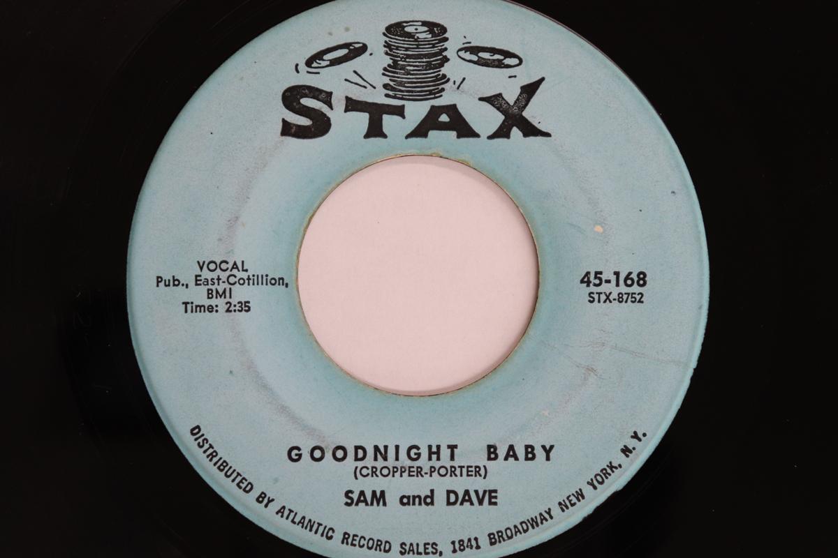 

7-дюймовая пластинка SAM & DAVE - Goodnight Baby 45168 STAX 1965 UK Соул/Фанк Б/У