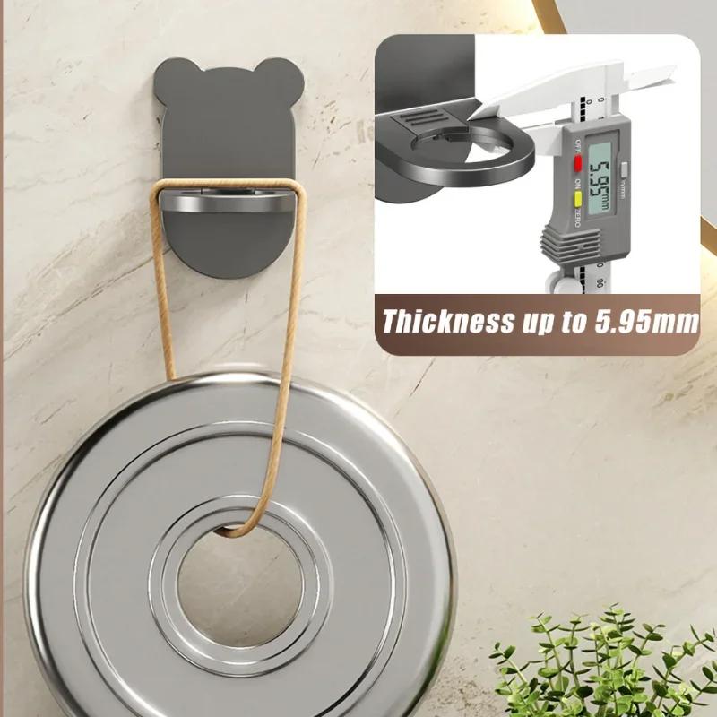 Adjustable Shower Gel Bottle Rack Wall Mounted Universal Shampoo Bottle Metal Holder Hand Soap Dispenser Hook Free Punching New