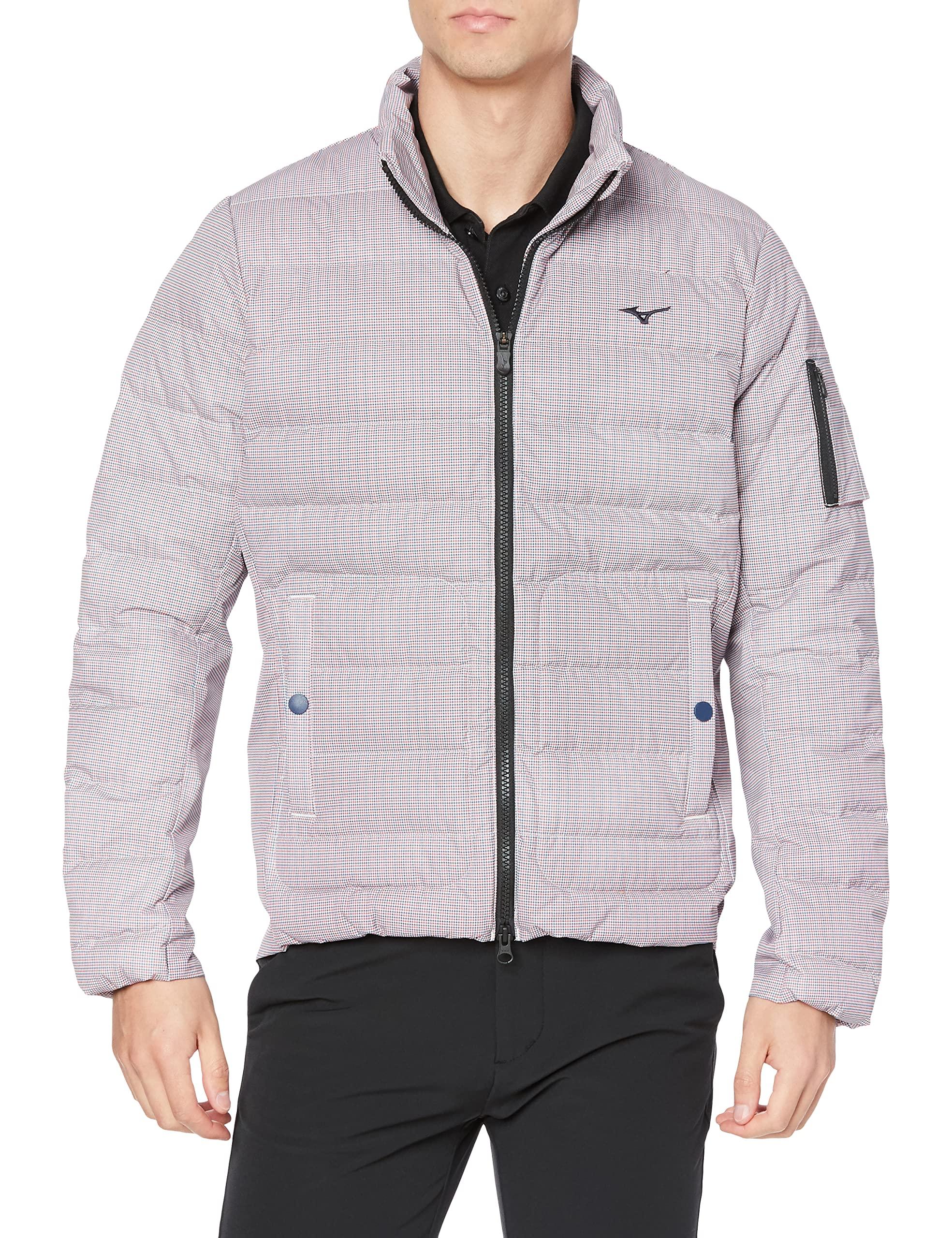 

Mizuno Breath Thermo Move Down and Move Golf Navy x Size 2XL Blouson, Moisture-Wicking Heat-Generating Material, Tech, Men s Wear, Red, (E2ME1522)