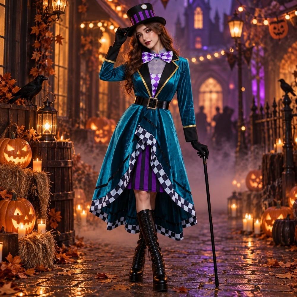 Fairy Tale Style Magician Cosplay Costume Fantasy Circus Performance Outfit Halloween
