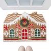 Front Door Mat Christmas Gingerbread House Doormat Gingerbread House Welcome Mat Gingerbread House Carpet for Home Decoration