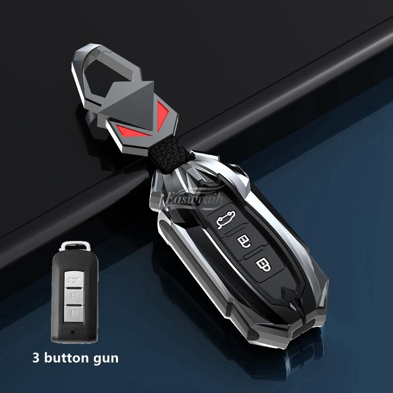 Car Zinc Alloy Key Case Holder Cover Bag For Mitsubishi Outlander Lancer 10 Pajero Sport ASX RVR L200 Eclipse Cross Accessories