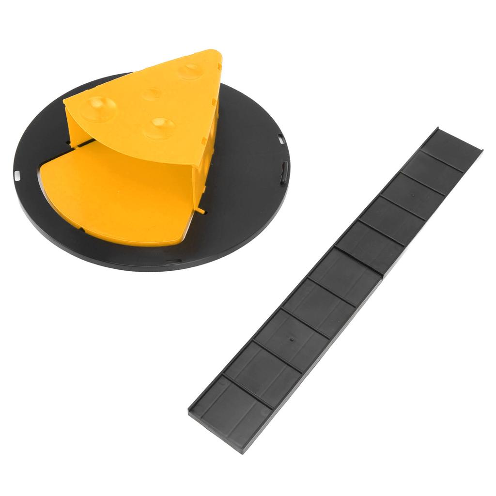 Slip Lid Mouse Trap Automatic Reset Reusable Cheese Shape Detachable Rat Trap for Barn Kitchen