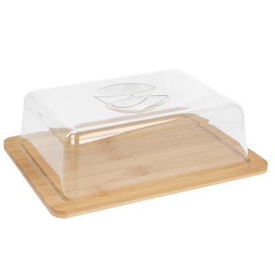 Houten Plank Met Een Deksel Voor Het Serveren Van Kaas En Vleeswaren 2563