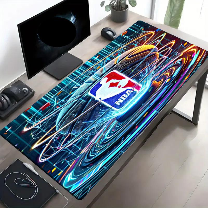 NBA Print Mauspad, Anti-Rutsch Desktop Tastaturmatte, für PC Laptop Gaming Arbeiten Tägliche Nutzung, Cooles Festival Überraschungsgeschenk