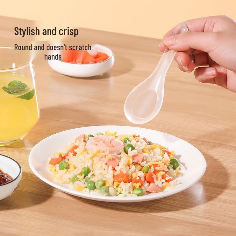 Disposable Plastic Soup Spoons