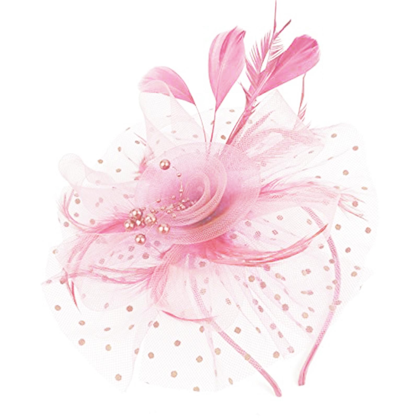 

Перьевой головной убор Женская сетчатая шляпка Повязка для волос Ободок Свадебные аксессуары Перьевой ободок Шляпка Вечернее украшение для волос 19