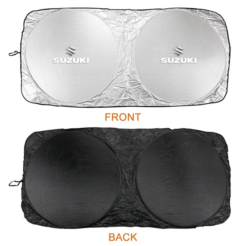 Auto Windschutzscheiben-Sonnenschutz Abdeckung Sonnenblende UV-Schutz Zubehör für Suzuki Swift Vitara Baleno Jimny Samurai Ignis DZire Splash