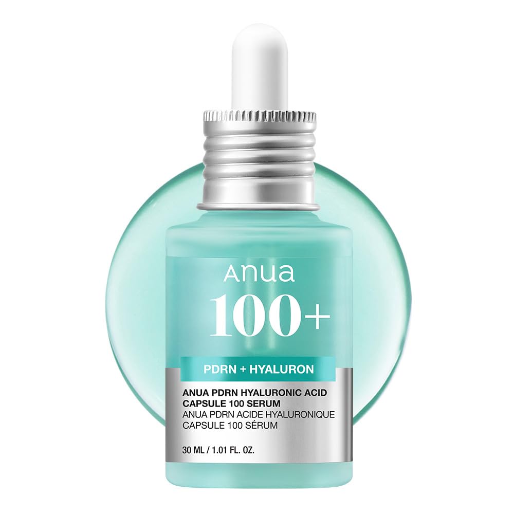 

ANUA PDRN Hyaluronic Acid Capsules 100 Hydrating Serum for Improved Skin Texture and Glowing PDRN Hyaluronic Acid Serum for Dry and Combination Serum,