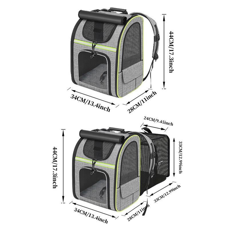 Portable Expandable Cat Carrier: Breathable, Foldable, Large Capacity for Cross-Border E-commerce