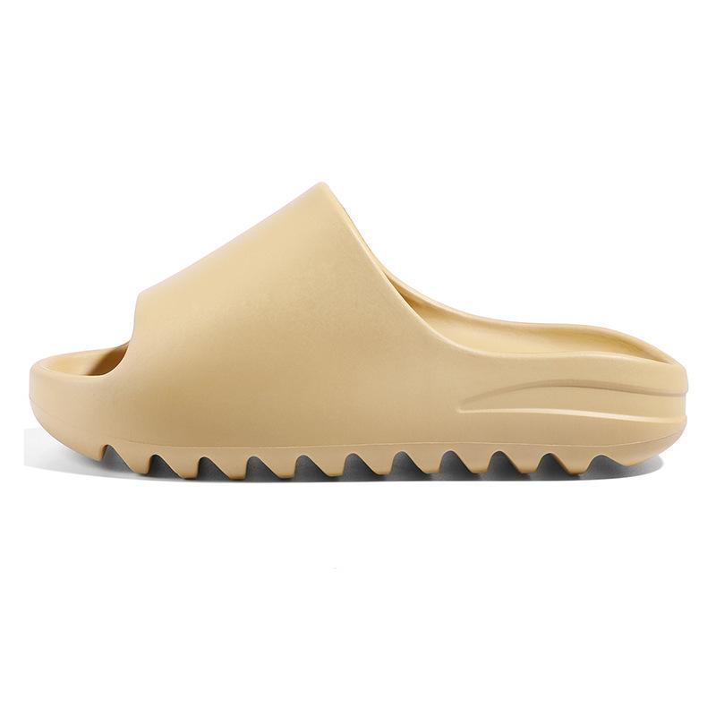 New coconut slippers summer indoor and outdoor stepping on shit feeling thick sole one-word drag couple shoes