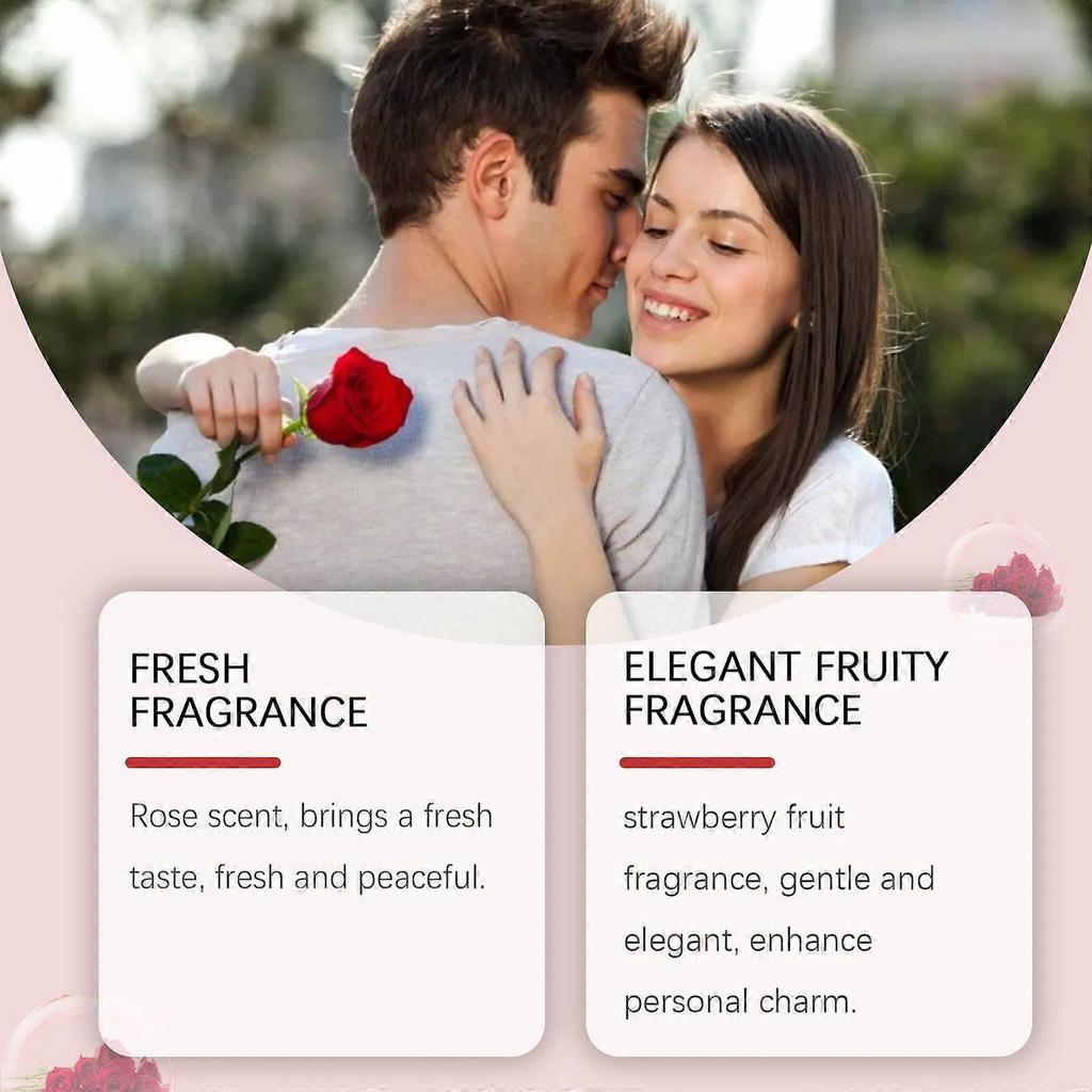 Roxelis Rose Charm Perfume - Gentle Rose Fragrance With Natural Ingredients, Fresh And Long-Lasting, Elegant Daily Perfume
