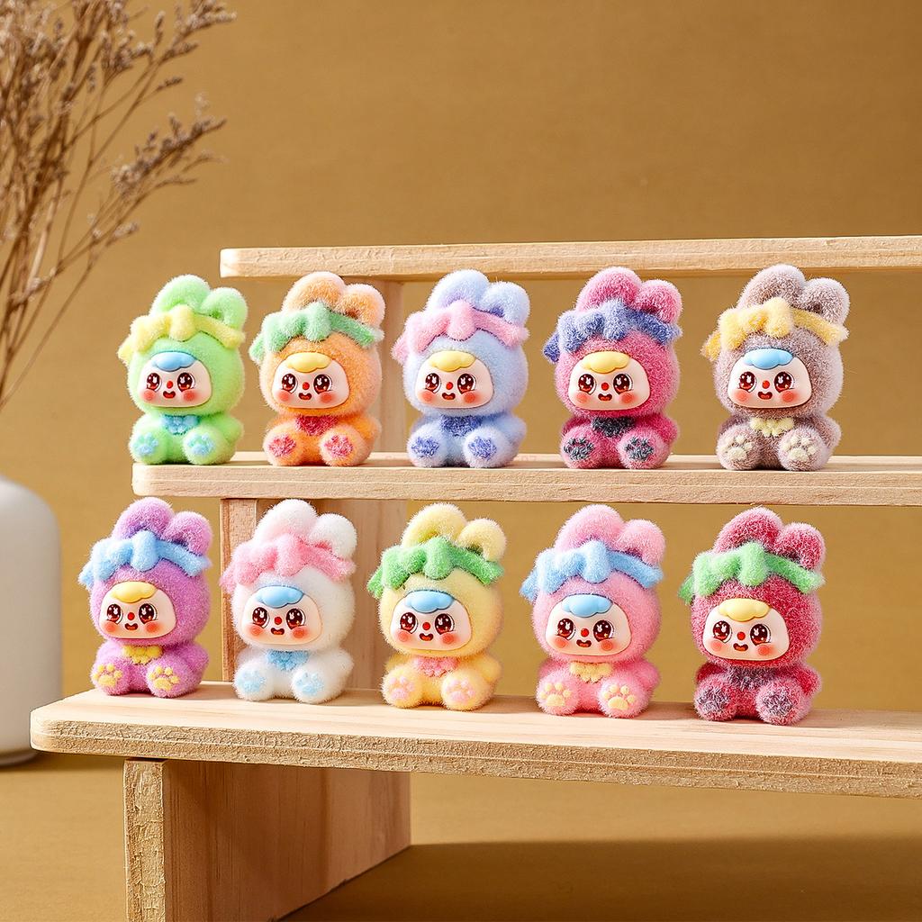 Animation Flocking Baby Three Cute Doll Live Match-Up  Living Room Desktop Small Ornaments Present Diy  Figures Plaything