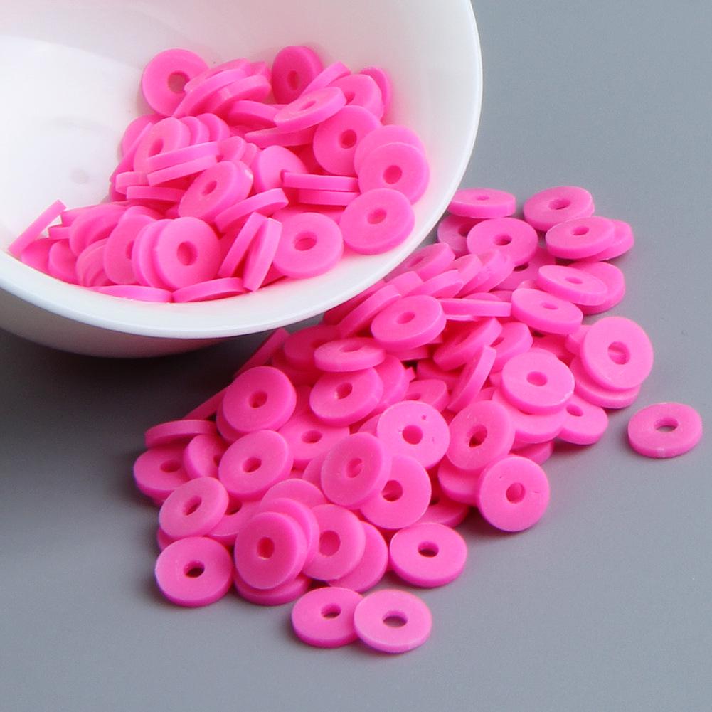 10g DIY Solid Color Polymer Clay Beads for Bracelets & Necklaces - Handmade Spacer Beads