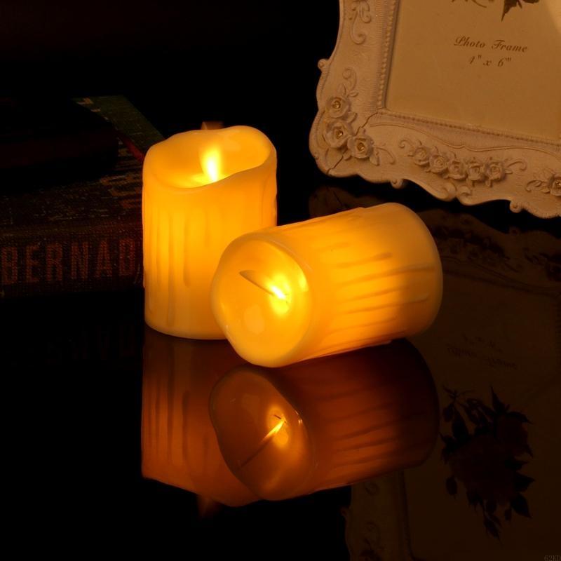 62KD Led Light Flameless Votive Tealight Church Praying Supplies for Wedding Table Outdoor Decoration Supplies
