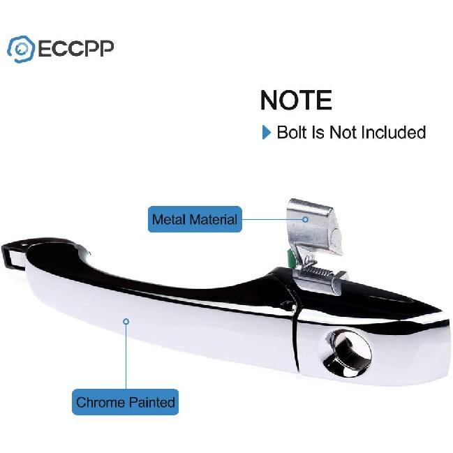 ECCPP Door Handle Chrome Exterior Outer Outside Front Driver Side for 2005-2010 for Chrysler 300 2005-2008 for Dodge Magnum