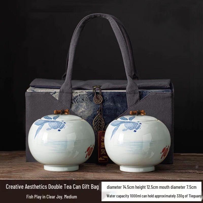 Nie Er Xin Creative Ceramic Tea Caddy