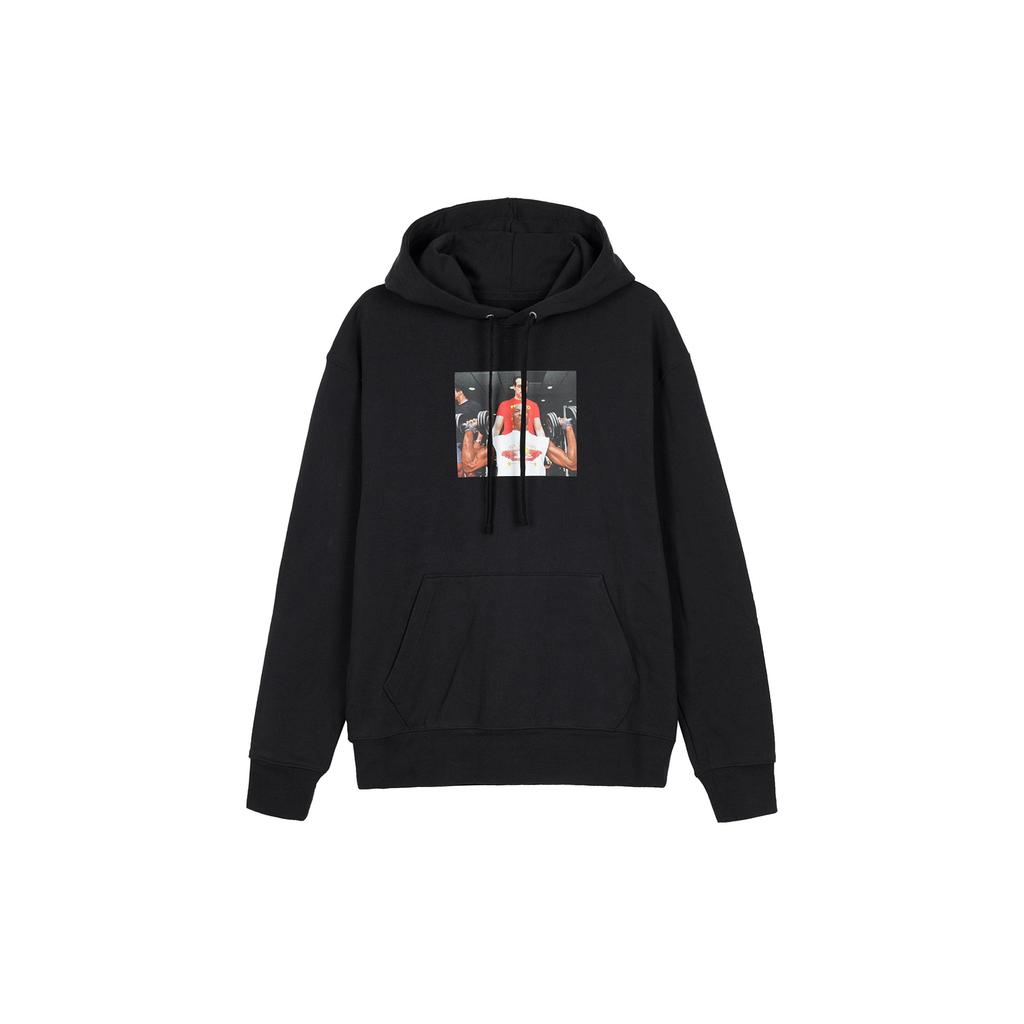 Jordan Brand×UNDEFEATED Collaborative Capsule Series Character Print Hoodie With Drawstring Men Hoodie Black DX6318-010