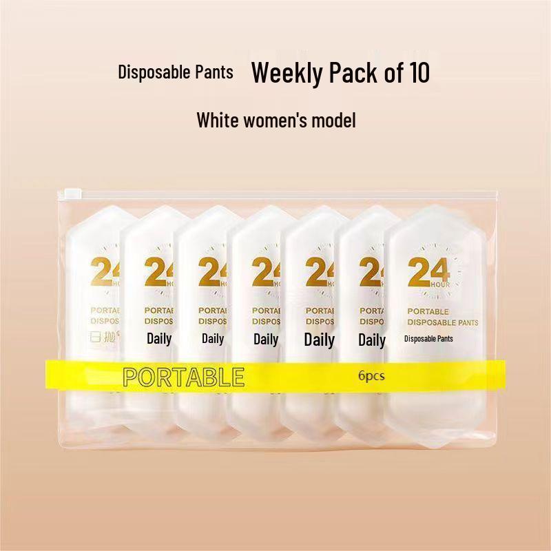 

Одноразові стерилізовані трусики Era з чистої бавовни: Жіноча післяпологова, дорожня та дитяча безворсиста спідня білизна M - 70-90 lbs