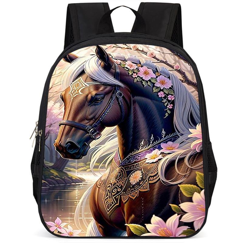 Durable Large Capacity 15-inch Oxford Cloth School Backpack For Kids Unisex