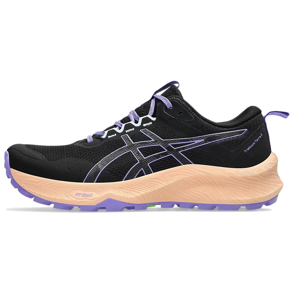 ASICS TRABUCO TERRA 3 Trail Running Shoes Women s Black 1012B925-002 37