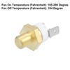 uxcell Univerzálny 3mm NPT 200°C zapnutie / 185°C vypnutie Spínač teplotného termosenzora pre ventilátor chladenia motora automobilového chladiča