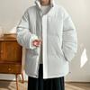 Winter Solid Color Thickened Stand-up Neck Cotton-padded Jacket Men's American Retro Loose and Versatile Cotton-padded Jacket Casual Bread Jacket