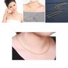 Exquisite 2mm Small Double Wave Necklace Crafted From Pure Brass With 24k Gold Plating Ideal For Women