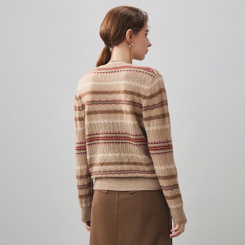 KEMEN BOKKA 2025 A/W Women's Fair Isle Jacquard Cashmere Sweater