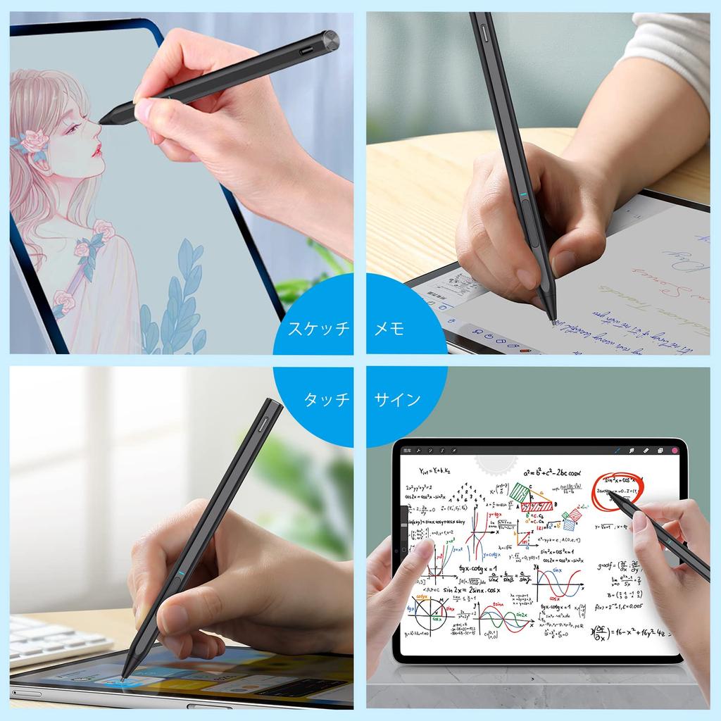 MILPROX Touch Pen for Surface, 4096 Levels of Pressure Sensitivity, Palm Rejection, Magnetic Attachment, Tilt Detection, Right Click, Eraser, Auto-Off