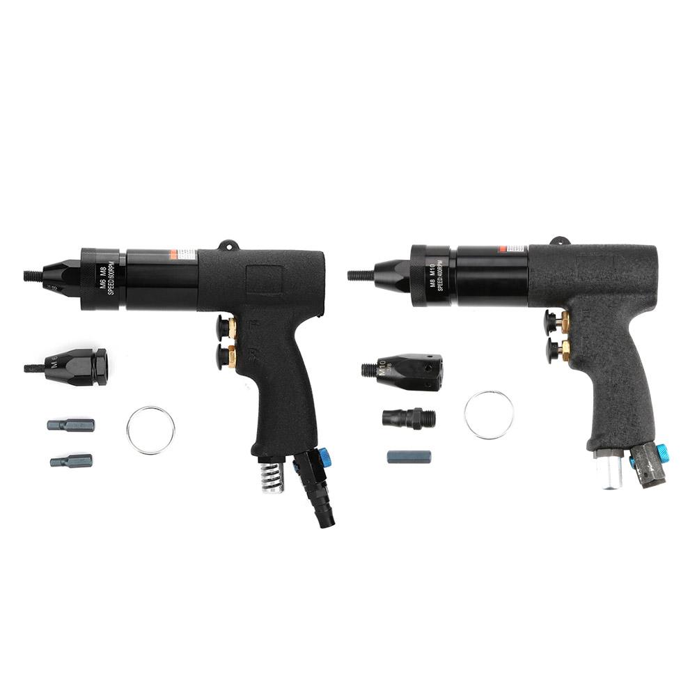 Pneumatic Riveting Gun Air Rivet Gun Automatic Air Riveter Nut Gun Tools Metal Plate Pipe Riveting Tools Self-Locking Design