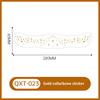 Waterproof Long Lasting Gold Foil Collarbone Temporary Tattoo Metallic Body Art Tattoo Sticker