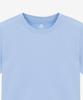 BASIC HOUSE Women'S Round Crop Short Sleeve T-Shirt Blue Lats0202