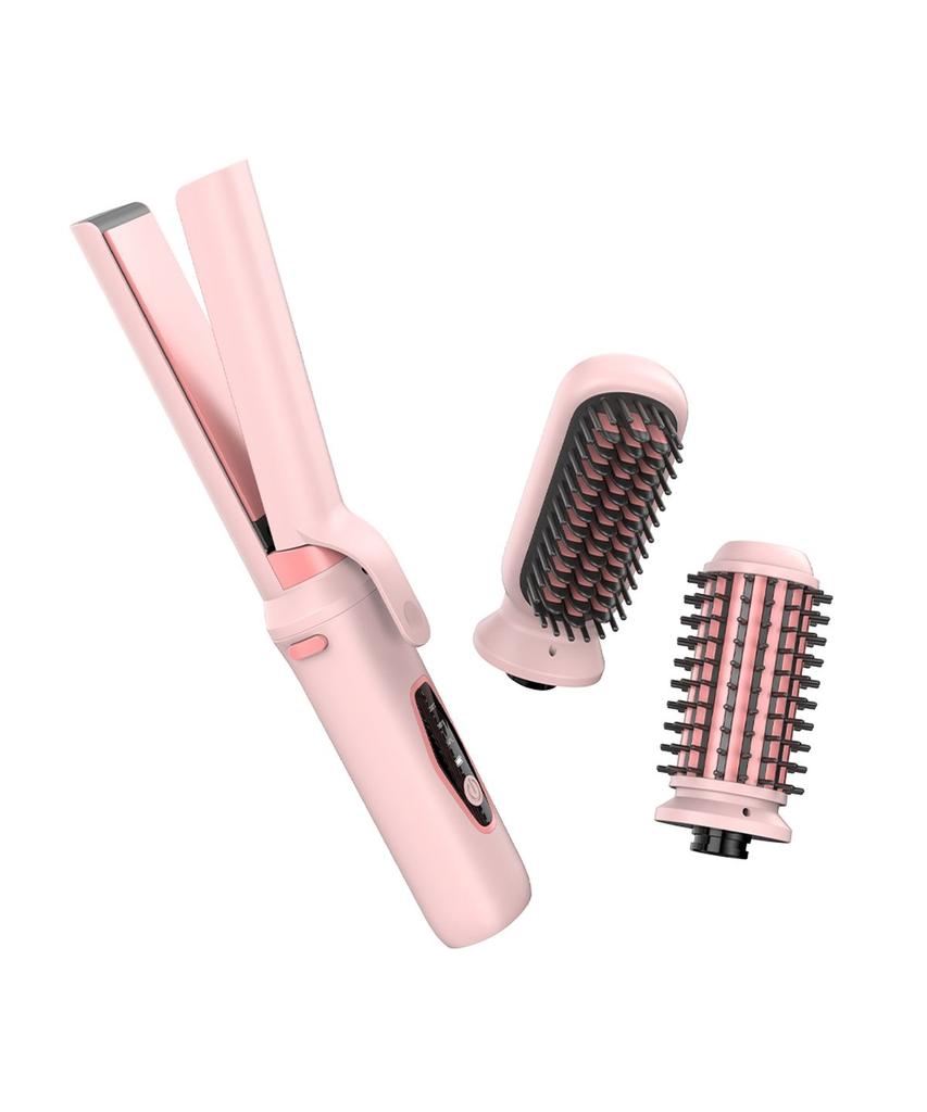Portable Cordless Dual 3-in-1 Comb Hair Iron ST-DWC100 (Straightening Tool Included)
