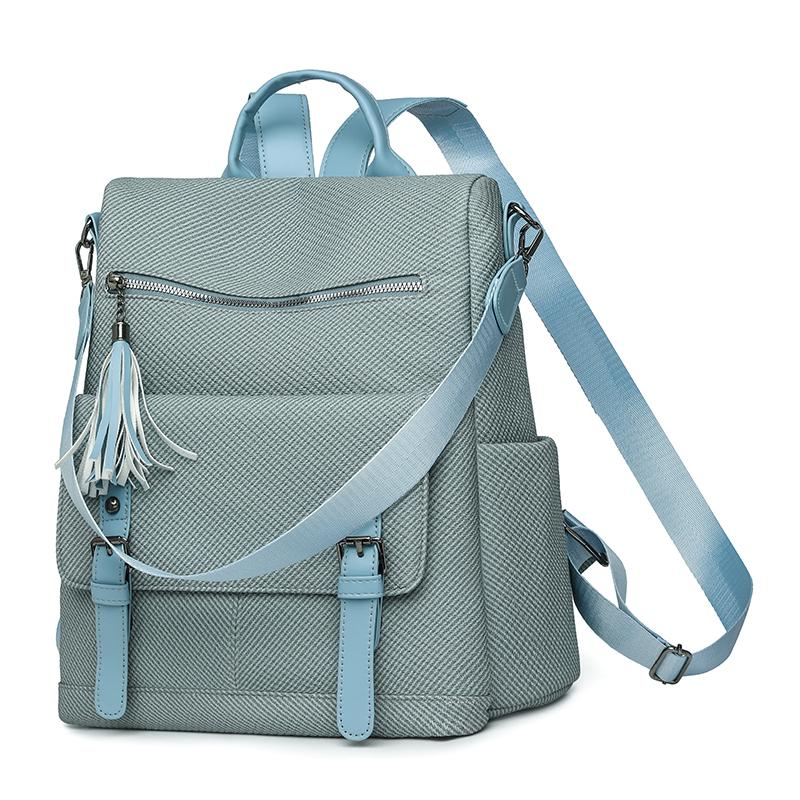 Vintage Large Capacity Backpack Women's Travel Shoulder Bag Handbag Three-purpose Bag