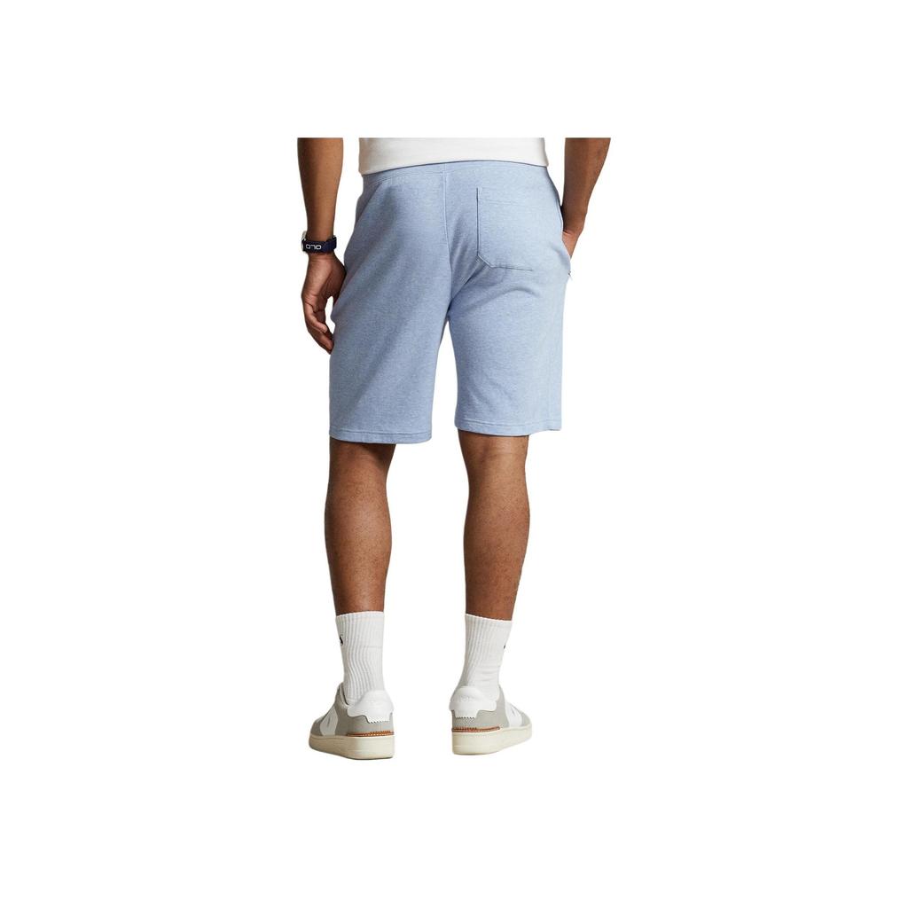 Polo Ralph Lauren SS22 Solid Color Mid Waist Drawstring Straight Leg Casual Sports Shorts Men Shorts Blue 710860384-007