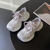 Trendy Pink Platform Dad Shoes Season Thin Breathable Soft-soled Sneakers
