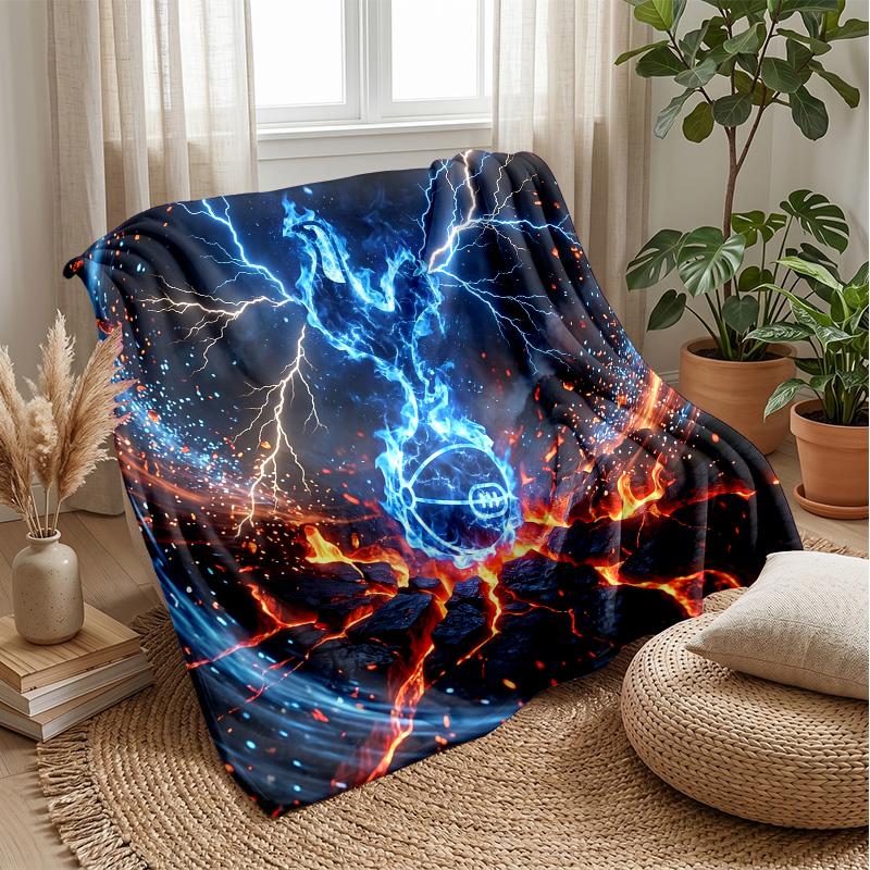 Coperta Tema Tottenham Hotspur Morbida Coperta in Flanella Morbida Coperta Plaid Peluche Accogliente Coperta per Divano Letto per Arredamento Casa