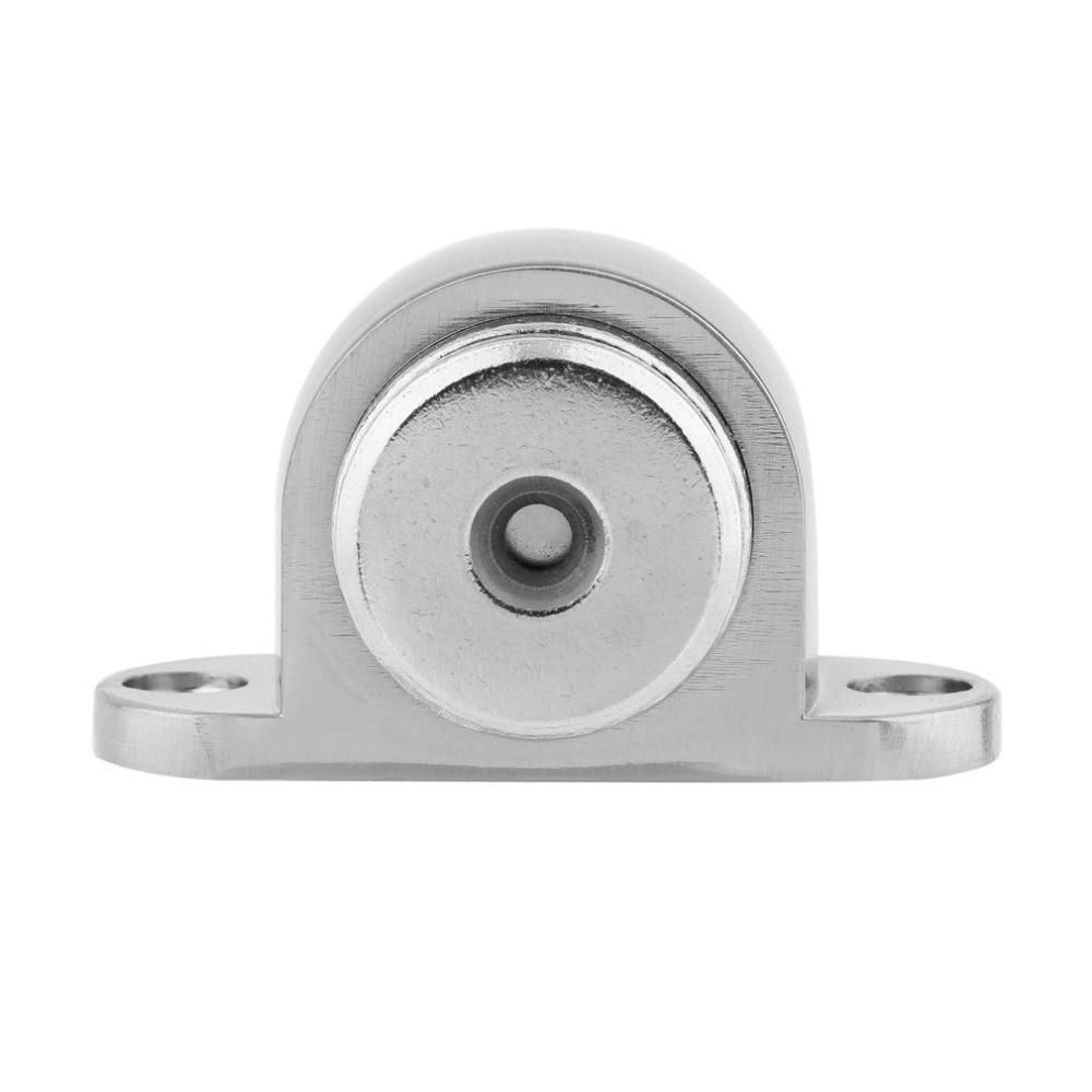 Stainless Steel Strong Magnetic Door Stopper Suction Gate Supporting Hardware Mini Stop with Catch Screw Mount