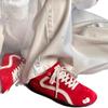 Red Women's New Spring and Summer Versatile Sports Casual Shoes Retro Racing Shoes Soft Soles